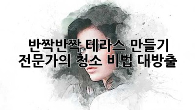 ✨반짝반짝 테라스 만들기✨ 전문가의 청소 비법 대방출! 🏡
